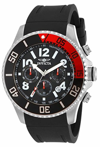 Invicta Men’s 15145 Pro Diver Stainless Steel Watch With Black Polyurethane Band