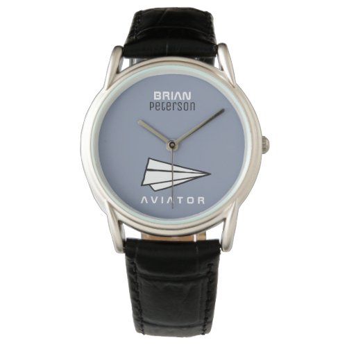 paper airplane for pilots wristwatch