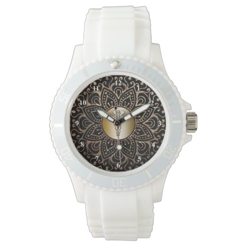 Nurses RN LPN Nursing Medical Caduceus Symbol Wristwatch