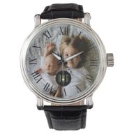 Custom Family Photo | Monogram | Roman Numeral Wristwatch