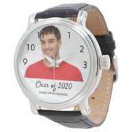 Graduation man photo male text class of 2020 watch
