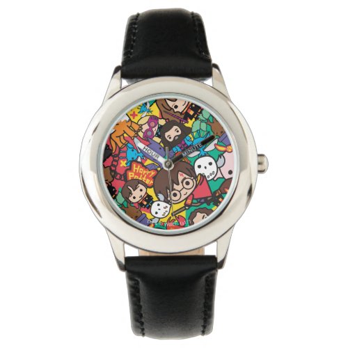 Cartoon Harry Potter Character Toss Pattern Wristwatch