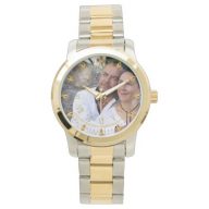Mans PHOTO Watch 25th 50th Husband ANY Anniversary