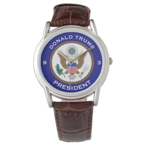 "Donald Trump," "President" &amp; POTUS seal Wristwatch