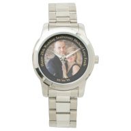 Personalized Wedding Anniversary PHOTO Custom Him Wrist Watch