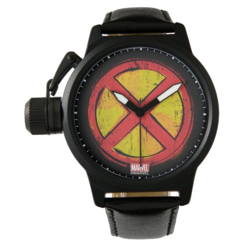 X-Men | Red and Yellow Spraypaint X Icon Watch