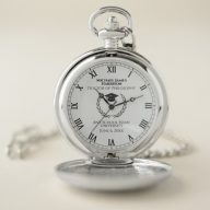 Silver Graduation Commemorative Pocket Watch