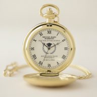Gold Graduation Commemorative Pocket Watch