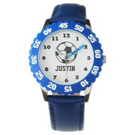 Soccer ball watch for kids with personalized name
