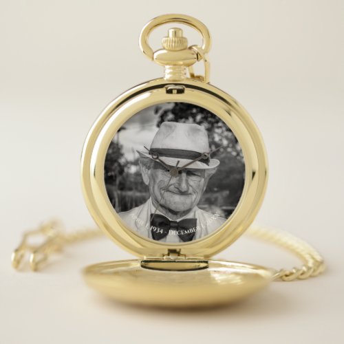 Custom Photo Keepsake Pocket Watch