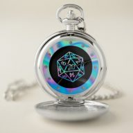 Hologram D20 Crit | PnP Tabletop Gamer Dice Pocket Watch