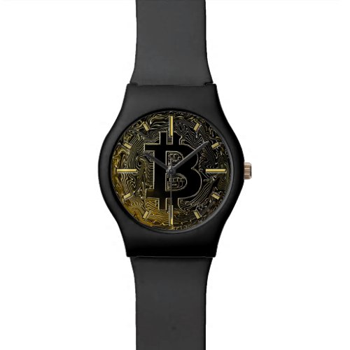 Bitcoin Coins Wrist Watch