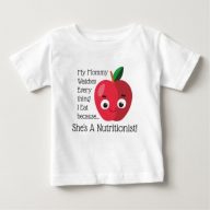 Cute Red Apple Nutritionist Baby T-Shirt