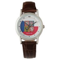 Czech Flag &amp; Czech Republic fashion / Emblem Watch