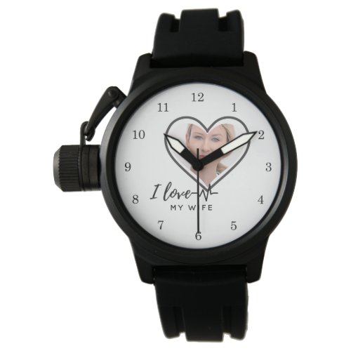 I Love My Wife PHOTO Gift – Best Friend Custom Watch