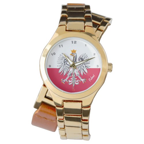 Polish Flag &amp; Eagle, Poland trendy fashion /sports Watch