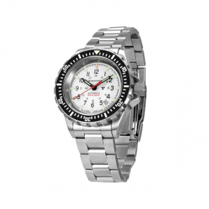 Marathon Watch Arctic Edition Large Divers Automatic Watches, NGM, Canadian Logo Bracelet, White Dial, 41mm Diameter / 14mm Thickness