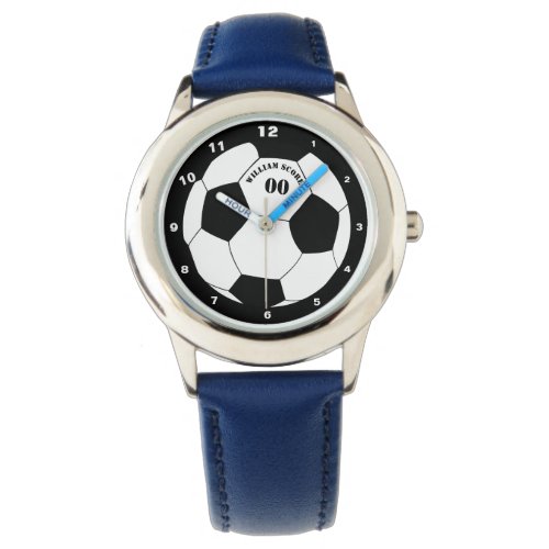 Football &amp; Soccer Ball Watch with Name &amp; Number