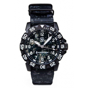 S&B Watches SANS-13 KRYPTEK Tactical Watch, Black Case W/ Nox Black Dial, 42mm