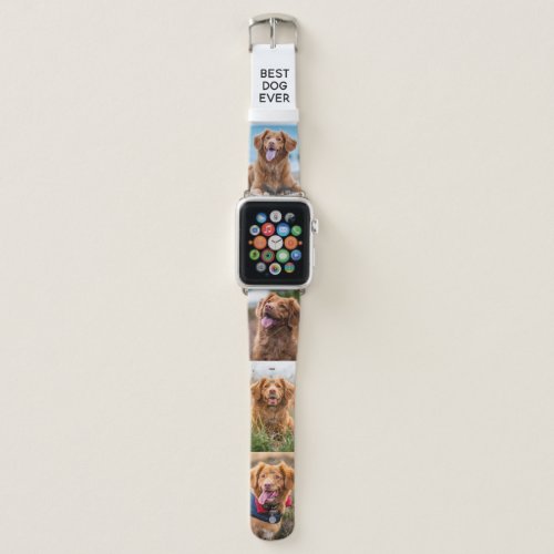 Photo Collage 4 Photo Dog Template Apple Watch Band