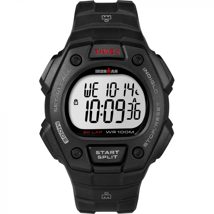 Timex IRONMANA(R) Classic 30 Lap Full-Size Watch – Black/Red