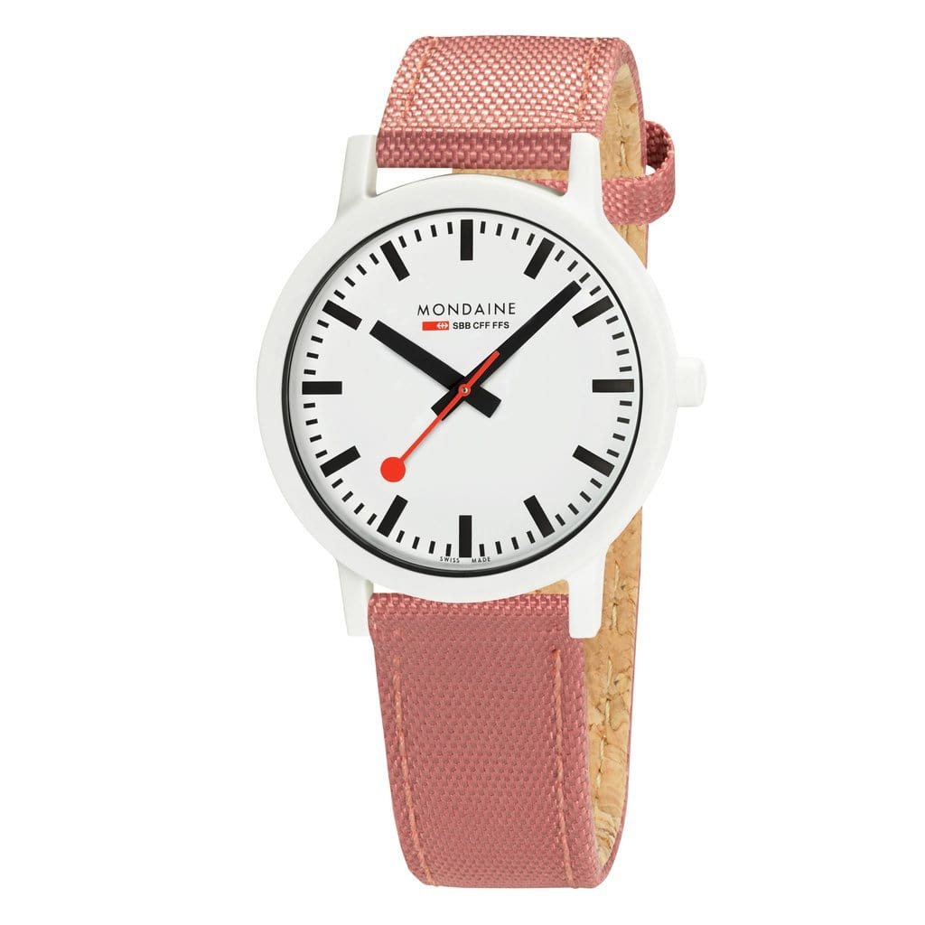 Sustainable Materials: Large White Case Watch