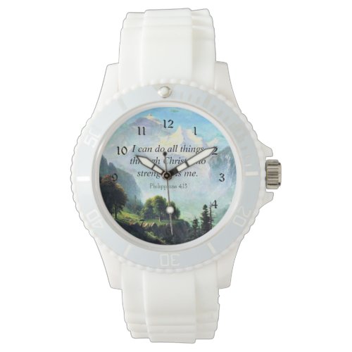 Bible verse, Phil 4:13, I can do all things… Watch