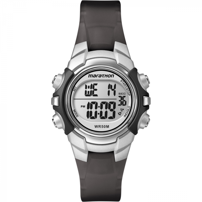Timex Marathon Digital Mid-Size Watch – Black/Silver