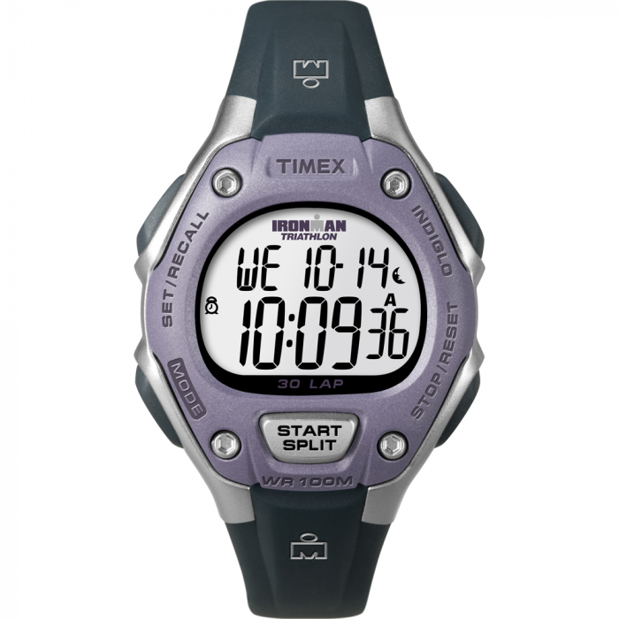 Timex IRONMANA(R) 30-Lap Mid-Size – Black/Lilac