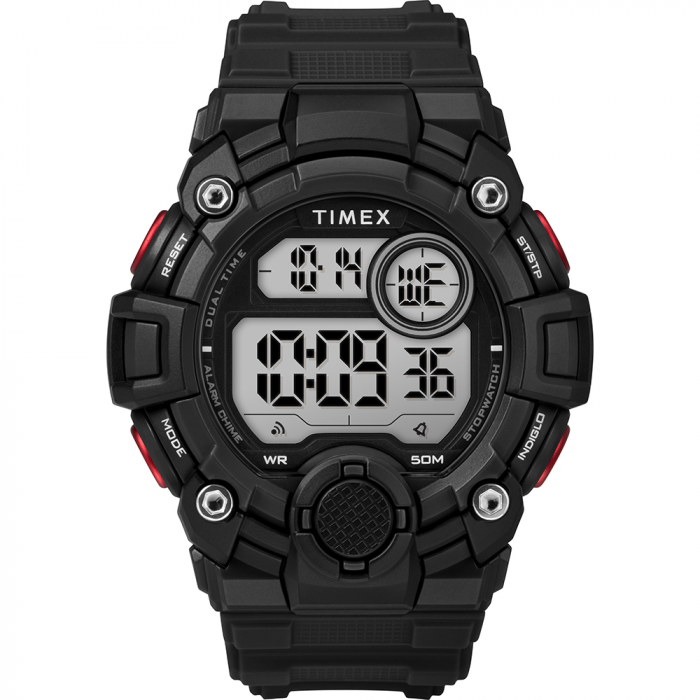 Timex Men’s A-Game DGTL 50mm Watch – Black/Red