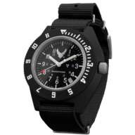 Marathon Watch Official USAF Pilots Navigator Watch w/ Date, Black