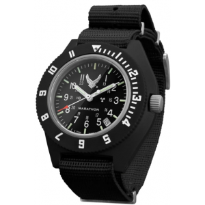 Marathon Watch Official USAF Pilots Navigator Watch w/ Date, Black