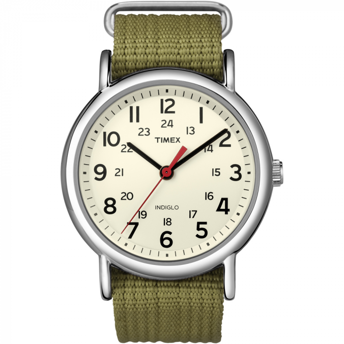 Timex WeekenderA(R) Slip-Thru Watch – Olive Green
