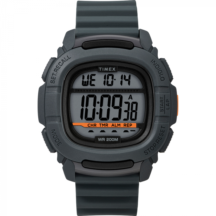 Timex DGTL BST.47 Boost Shock Watch – Grey/Orange