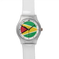 Guyana Flag &amp; Guyana trendy fashion /design watch