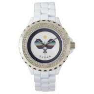 Pickleball Paddles Personalized Name Blue Yellow Watch