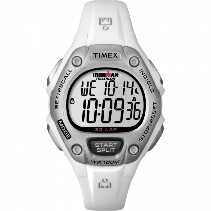 Timex IRONMANA(R) 30-Lap Mid-Size Watch – White