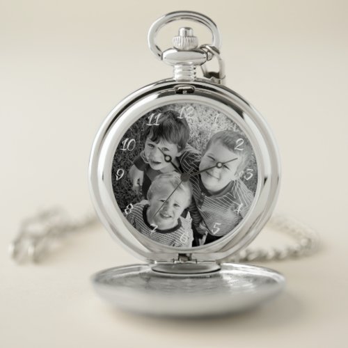 Classic Customizable Photo Gift Pocket Watch