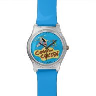 Cow and Chicken Logo Graphic Watch