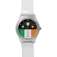 Irish Flag &amp; Hearts – Ireland /sports fan Watch