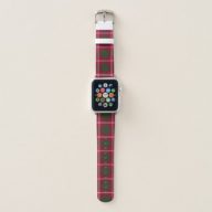 Scottish Clan Crawford Tartan Plaid Apple Watch Band
