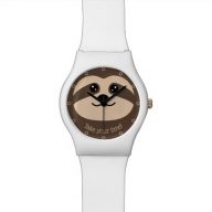 "Take Your Time" Sloth Face Watch