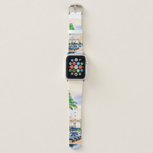 Umbrella in the luxury hotel pool resort at sunris apple watch band