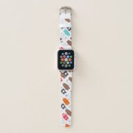 We Bare Bears Colorful Bear Pattern Apple Watch Band