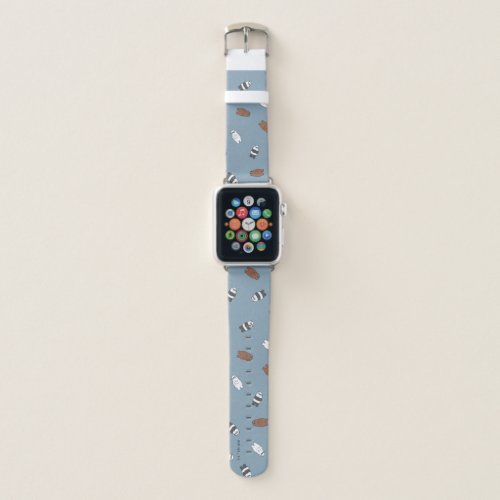 We Bare Bears – Sunglass Bears Pattern Apple Watch Band