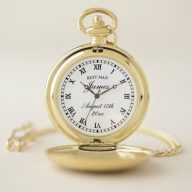 Wedding pocket watch gift for best man &amp; groomsmen
