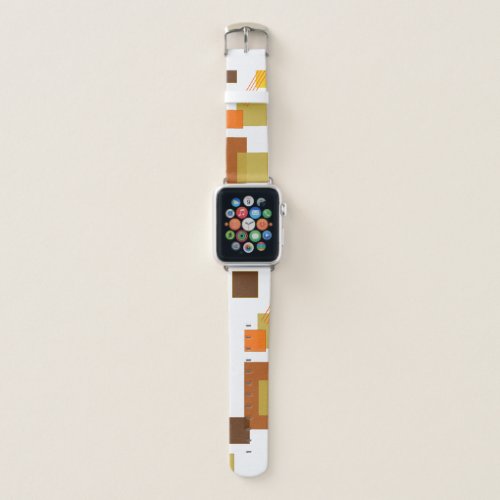 Abstract Rectangles and Lines  Apple Watch Band
