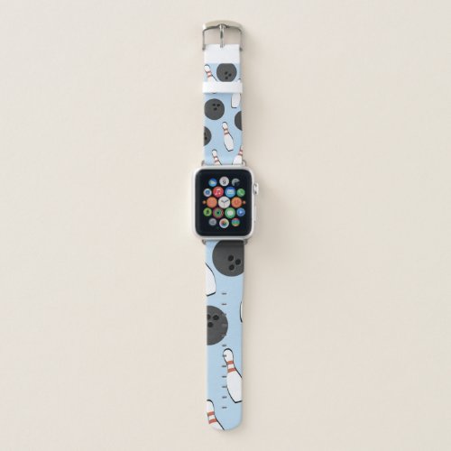 Bowling Ball and Bowling Pins Apple Watch Band