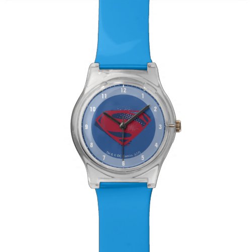 Justice League | Brush &amp; Halftone Superman Symbol Watch