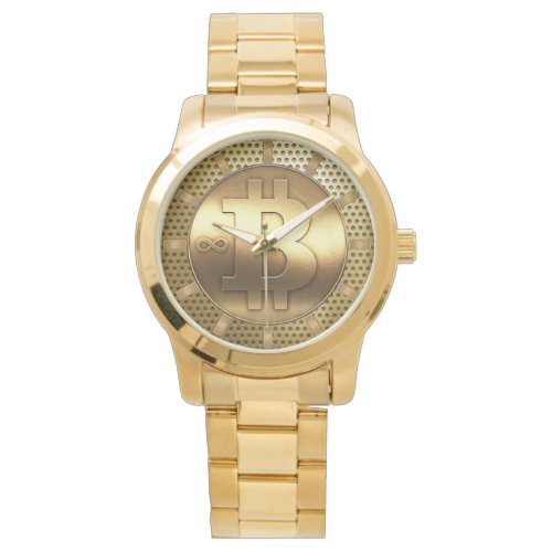 Luxury eWatch Watch Bitcoin Gold Style